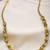 Antique finish golden beads necklace