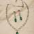 Elegant ad stone necklace set