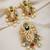 Antique finish cz and multi color stones balaji pendant set