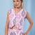 Jaitpuriya women purple and cream pure cotton sleeveless co-orde set
