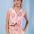 Jaitpuriya women orange and cream pure cotton sleeveless co-orde set