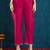 Rajgranth women's roman silk cross-stitch embroidered flared kurti with pants