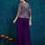 Rajgranth women's elegant purple georgette silk embellished jacket palazzo set