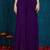 Rajgranth women's elegant purple georgette silk embellished jacket palazzo set