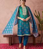 Rajgranth women's exclusive pure silk fabric bandhej print straight kurtaset with dupatta.