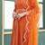 Rajgranth women's elegant roman silk front-cut anarkali kurti set with organza dupatta