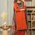 Cotton cambric  straight  printed kurti-pant-dupatta  set