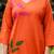 Silly cotton semi-anarkali printed kurti-pant-dupatta  set