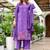Silly cotton semi-anarkali printed kurti-pant-dupatta  set