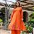 Silly cotton semi-anarkali printed kurti-pant-dupatta  set