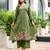 Silly cotton semi-anarkali printed kurti-pant-dupatta  set