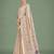Imaginative beige & pink woven butti pattern cotton silk saree