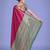 Charming rani pink color silk golden zari woven ceremony saree