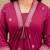 Cotton cambric semi-anarkali printed kurti-pant-dupatta  set