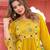 Cotton cambric a-line kurti-pant-dupatta  set