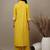 Yewllo cotton embroidered kurta with palazzo set 