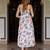 Jaitpuriya women pink and white pure cotton fit & flare dresses