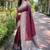 brown weaving jari designer art silk saree with blouse piece
