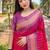 pink weaving jari designer art silk saree with blouse piece