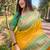 yellow weaving jari designer art silk saree with blouse piece