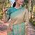 beige weaving jari designer tissue silk saree with blouse piece