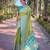 green weaving jari designer tissue silk saree with blouse piece