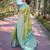 green weaving jari designer tissue silk saree with blouse piece