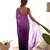 purple pedding color embroidery work faux georgette saree with blouse piece