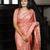 rust heavy thread embroidery cut work art silk saree with blouse piece