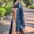 blue woven Zari Banarasi art silk saree with blouse piece