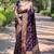 purple woven Zari Banarasi art silk saree with blouse piece
