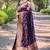 purple woven Zari Banarasi art silk saree with blouse piece