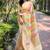 chiku woven multicolor designer organza saree with blouse piece