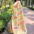 chiku woven multicolor designer organza saree with blouse piece