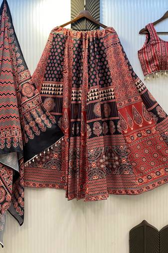 Designer Embroidered Sequin & Thread Work Lehenga Choli