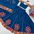 Traditional Ajrakh Print Cotton Kali Pattern with Patchwork Lehenga Choli