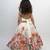 White printed organza co ord set
