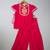 Pink embroidered silk kurta set