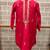 Pink embroidered silk kurta pyjama