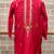 Pink embroidered silk kurta pyjama