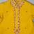 Yellow embroidered silk kurta pyjama