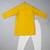 Yellow embroidered silk kurta pyjama