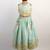 Blue embroidered silk lehenga