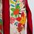 Red floral printed silk kurta pyjama