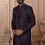 Purple silk embroidered premium designer indo western for men's