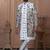 White silk embroidered premium designer indo western for men's