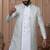 Blue silk embroidered premium designer indo western for men's