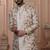 Beige silk embroidered premium designer indo western for men's