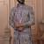 Pink silk embroidered premium designer indo western for men's