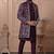 Red silk embroidered premium designer indo western for men's